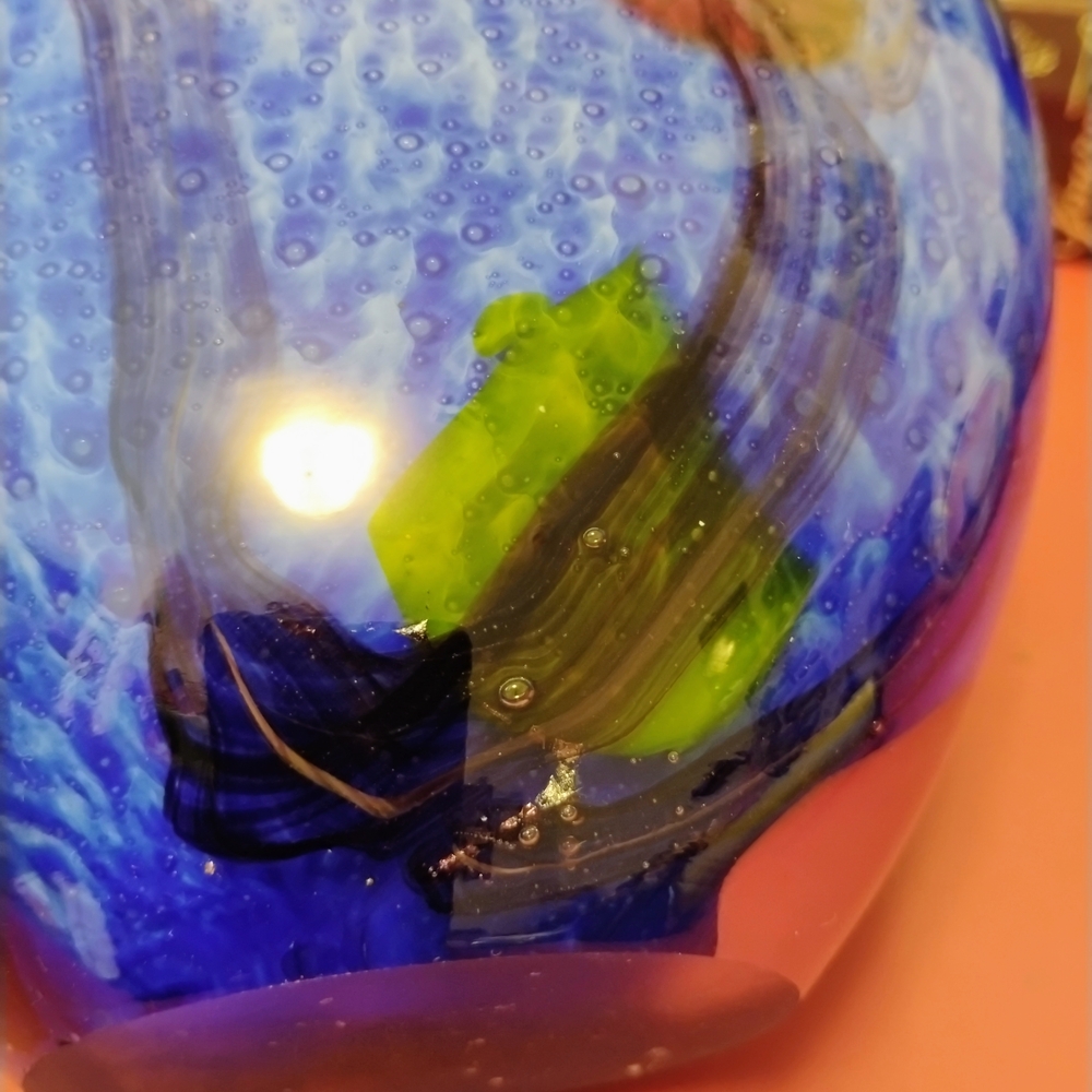 Colorful Art Glass Vase - Picture 5 of 10